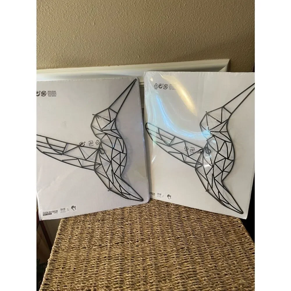 IKEA Humming Bird Metal Wall Art x 2